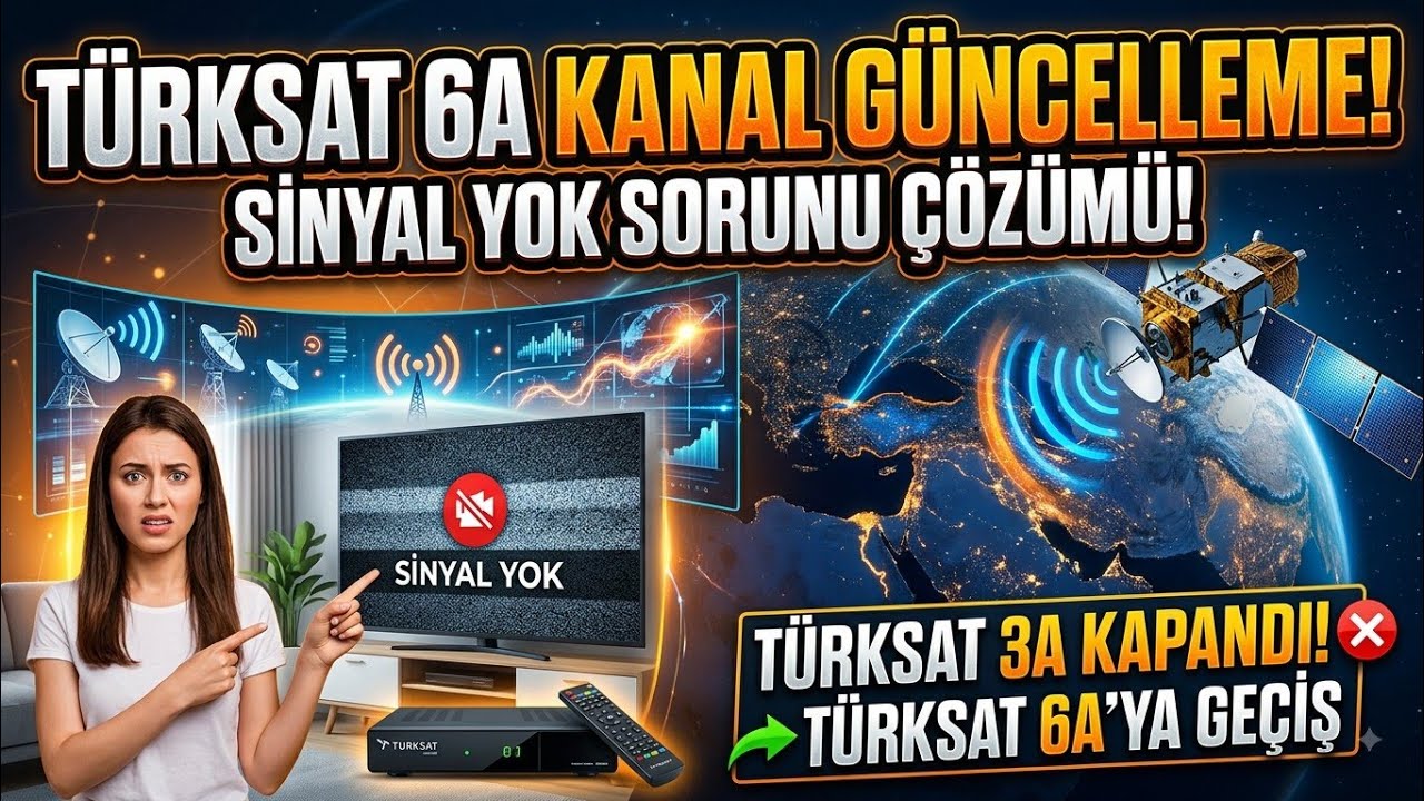​T&uuml;rksat 6A Uydu Ekleme ve Kanal G&uuml;ncelleme Nasıl Yapılır? (Adım Adım)🛠️ #turksat6a #kanallarımgitti