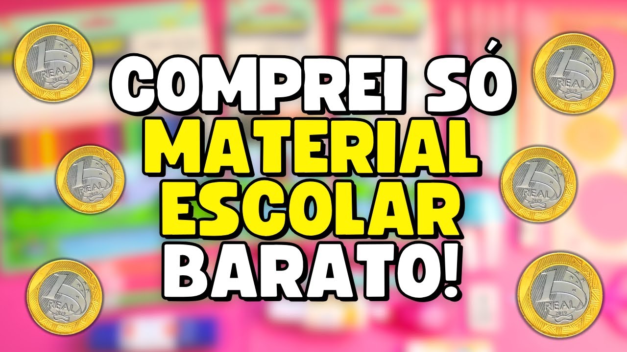 Comprinha s&oacute; de MATERIAL ESCOLAR BARATO! *Valeu a Pena?
