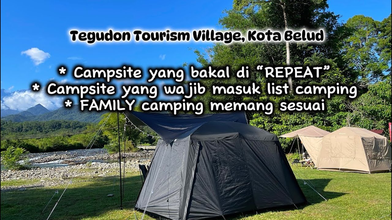 Camp 03 @ Tegudon Tourism Village Kota Belud | 3D2N |  #camping #riverside #kotabelud