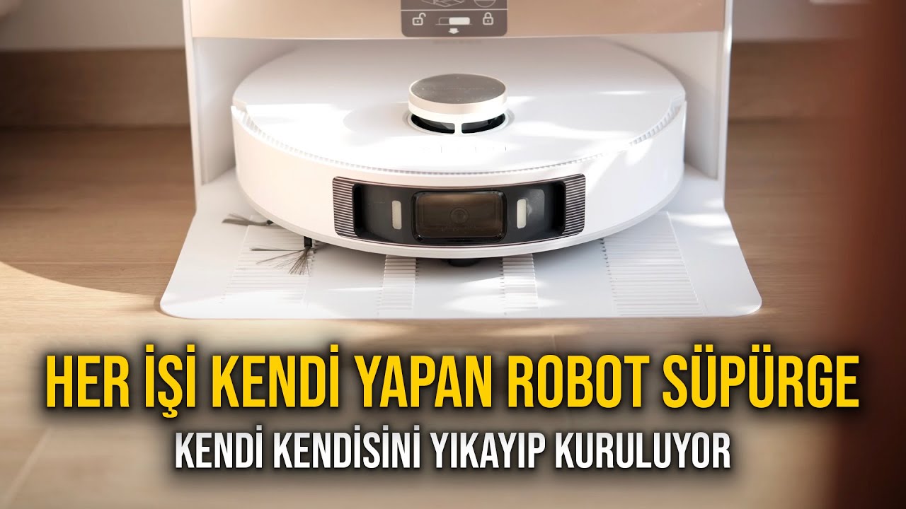 Her işi kendi yapan yeni nesil robot süpürge | Kendi kendisini yıkayıp kurutuyor