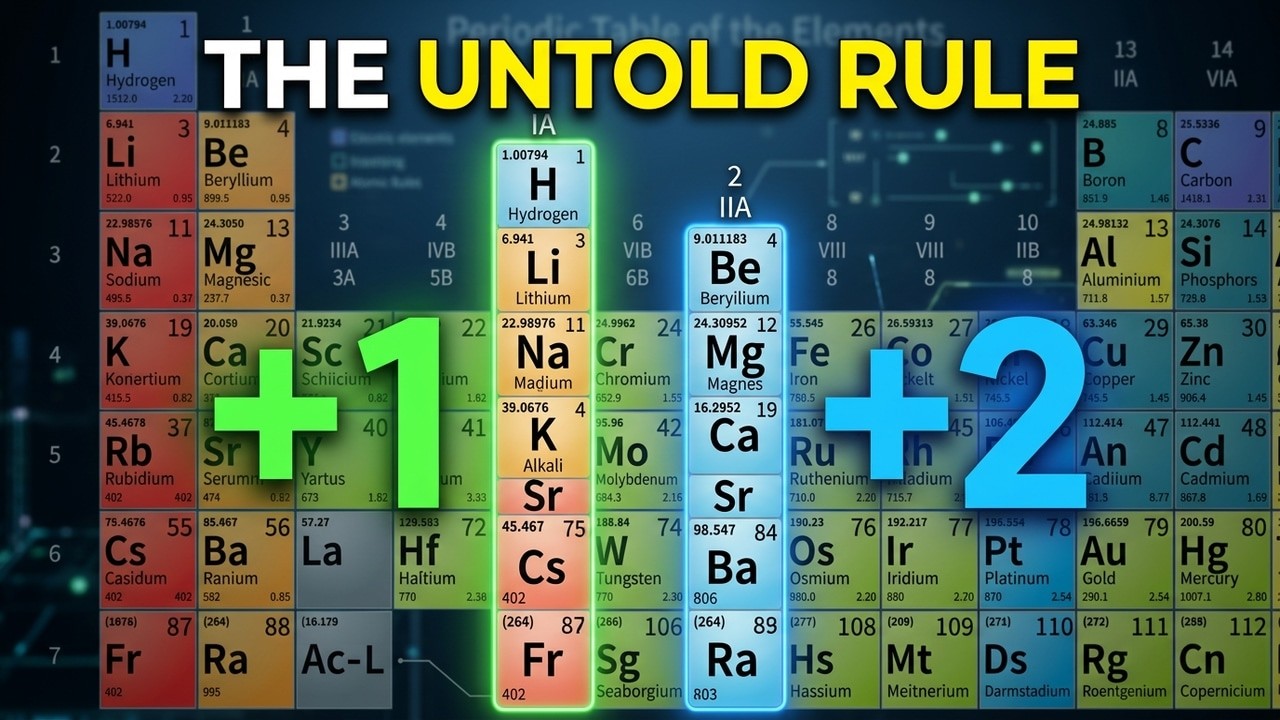 Числа окисления в группах 1 и 2: закономерность, о которой никто не рассказывает.
