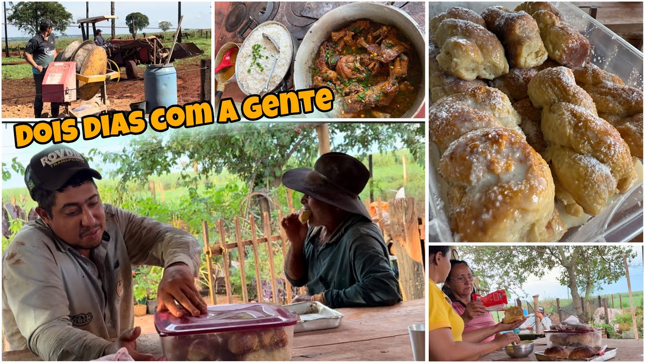 FIZ ROSCA DE LEITE CONDENSADO PRO CAFÉ DA TARDE| ALMOÇO DELÍCIA😋| SERVIÇO DO MARIDO FINALIZADO✔️🛣️