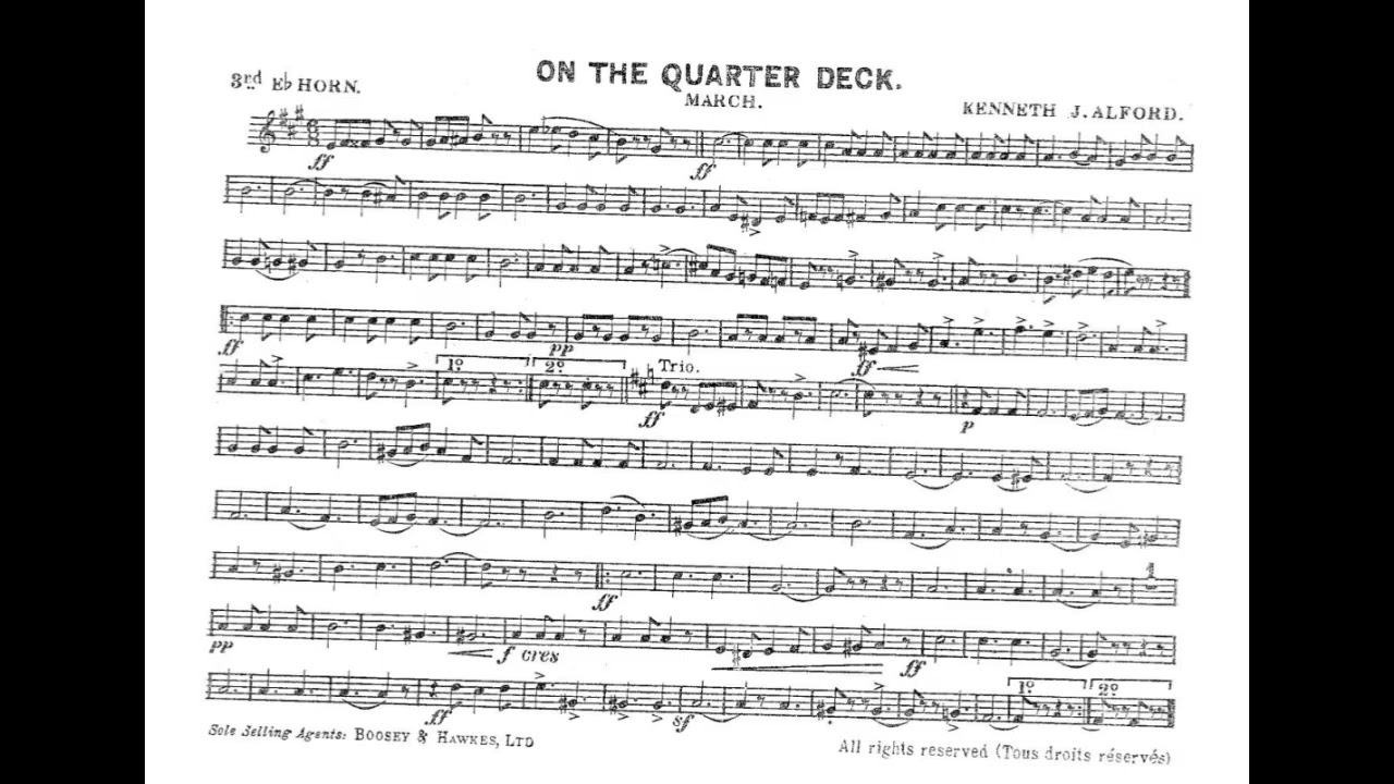 On the Quarterdeck - Eb HORN 3