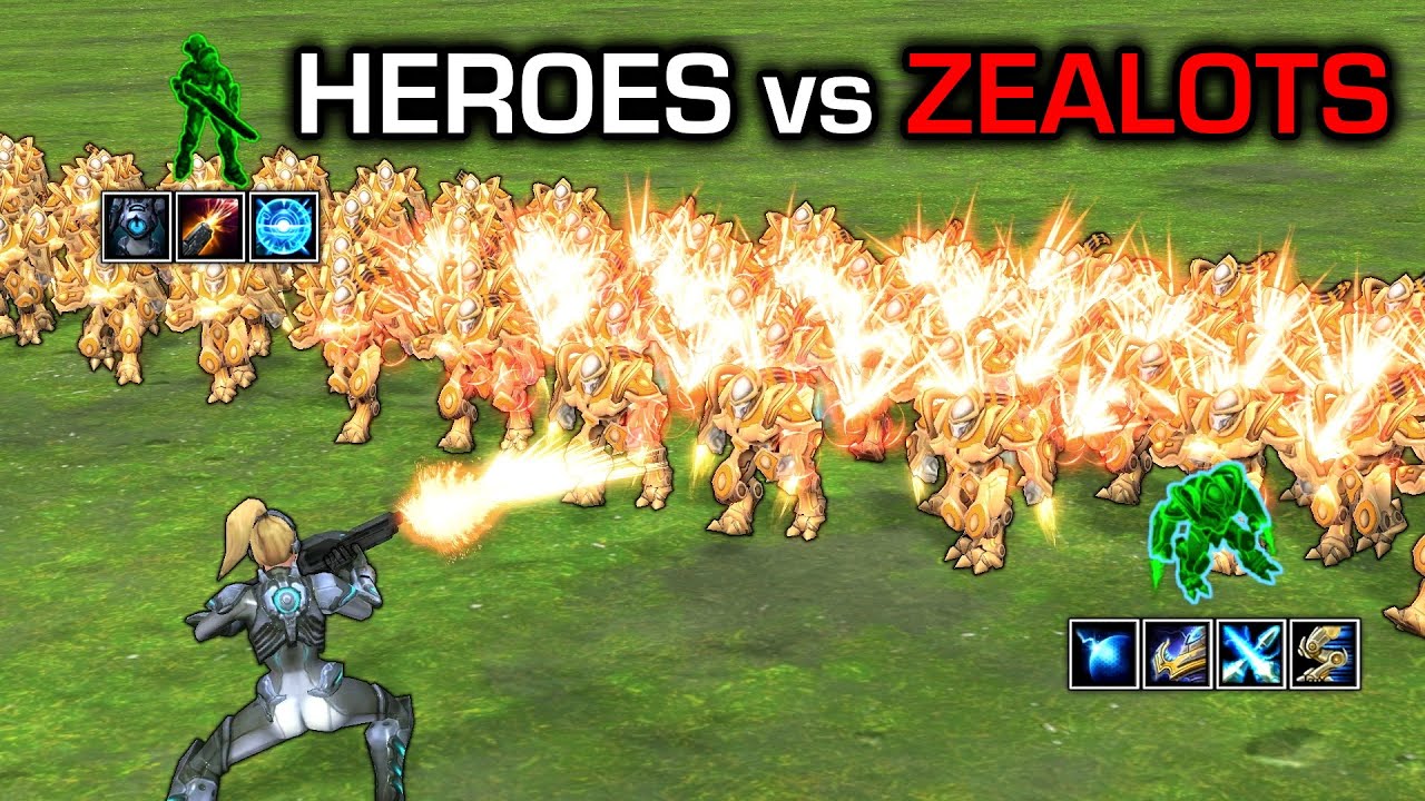 Can any of these heroes defeat 100 Zealots?