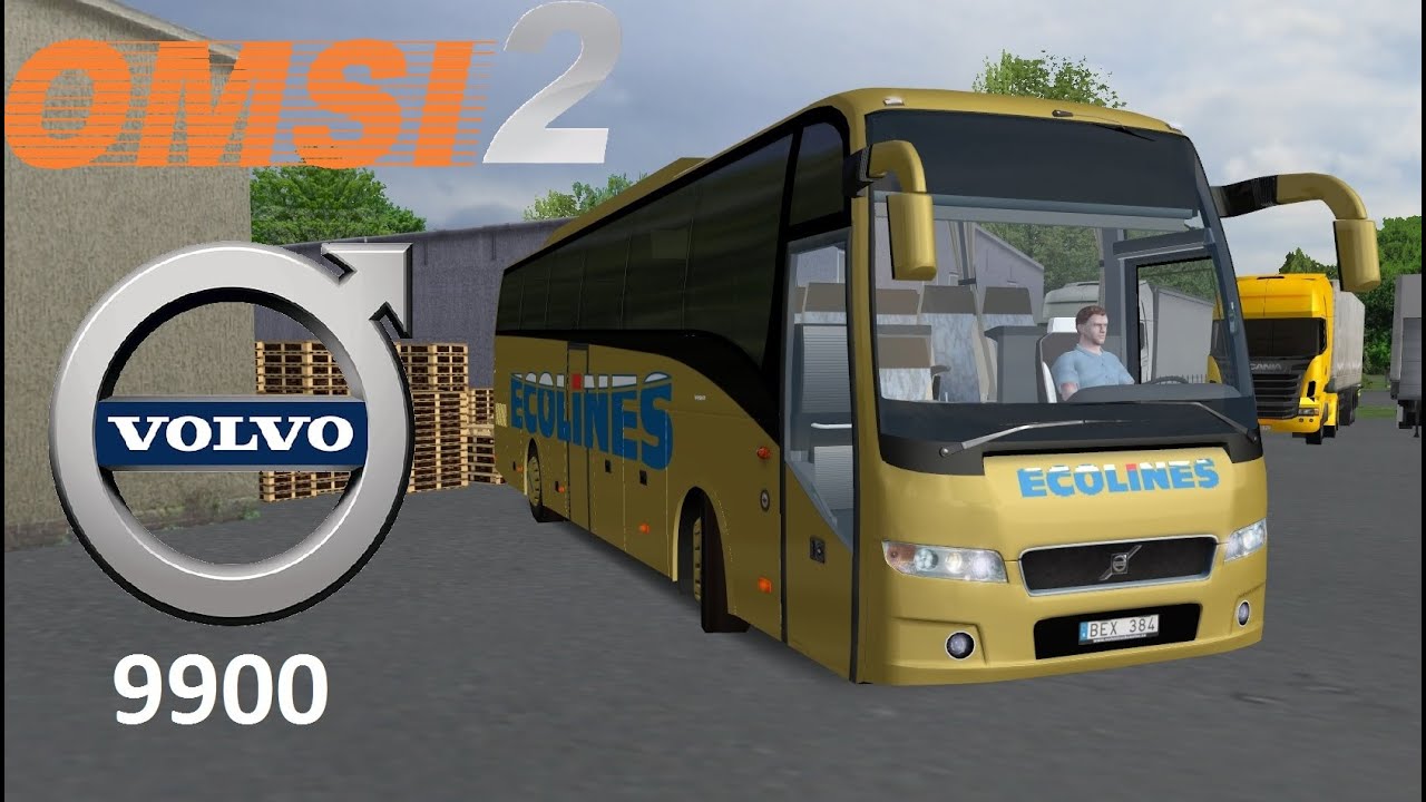 Omsi 2 автобус люкс класса Volvo 9900 Liepkalne