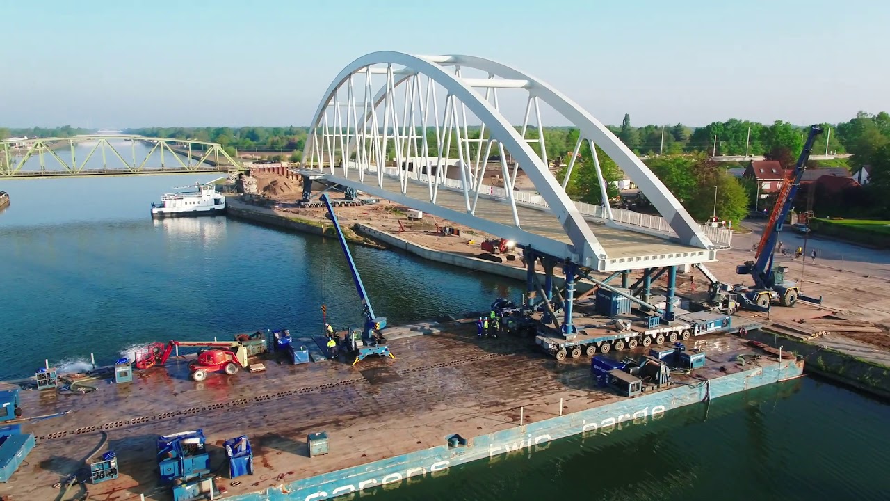20200426 timelapse plaatsen spoorbrug kuringen