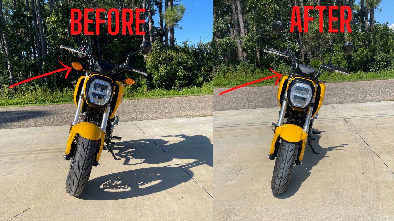 2022 HONDA GROM FRONT TURN SIGNAL INSTALL **TST INDUSTRIES**