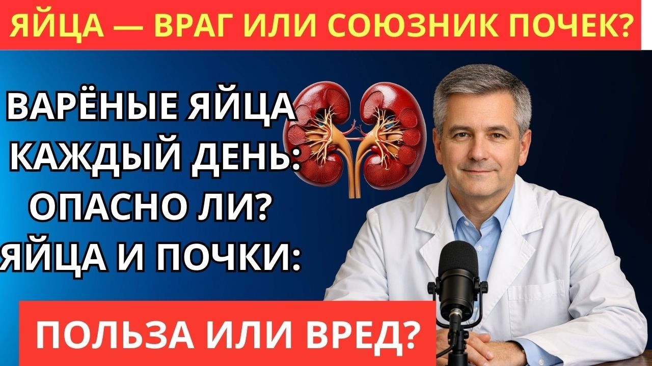 Что происходит с почками, если есть варёные яйца каждый день