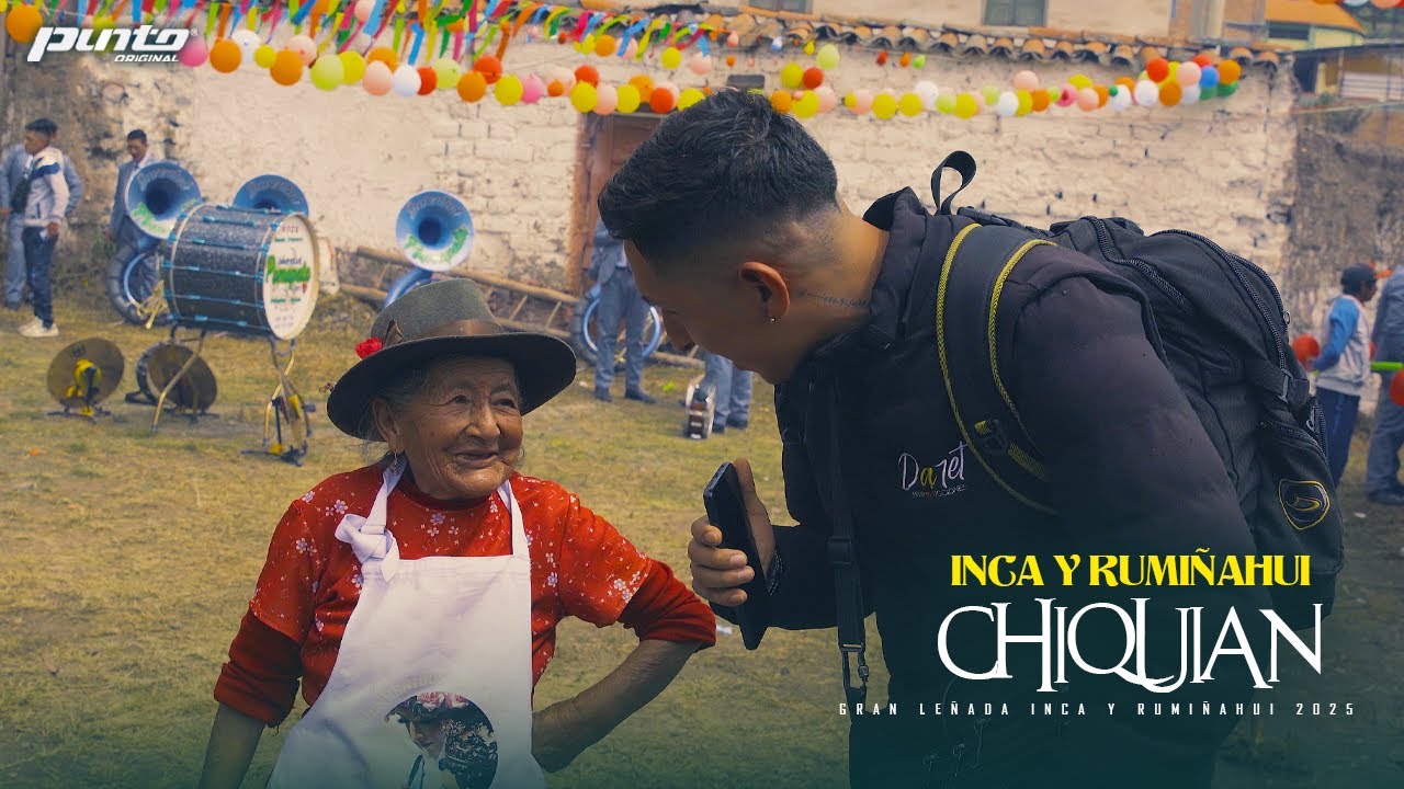 Gran Le&ntilde;ada en CHIQUIAN ( INCA Y RUMI&Ntilde;AHUI 2025) Banda Juventud Pomapata LA JUVE