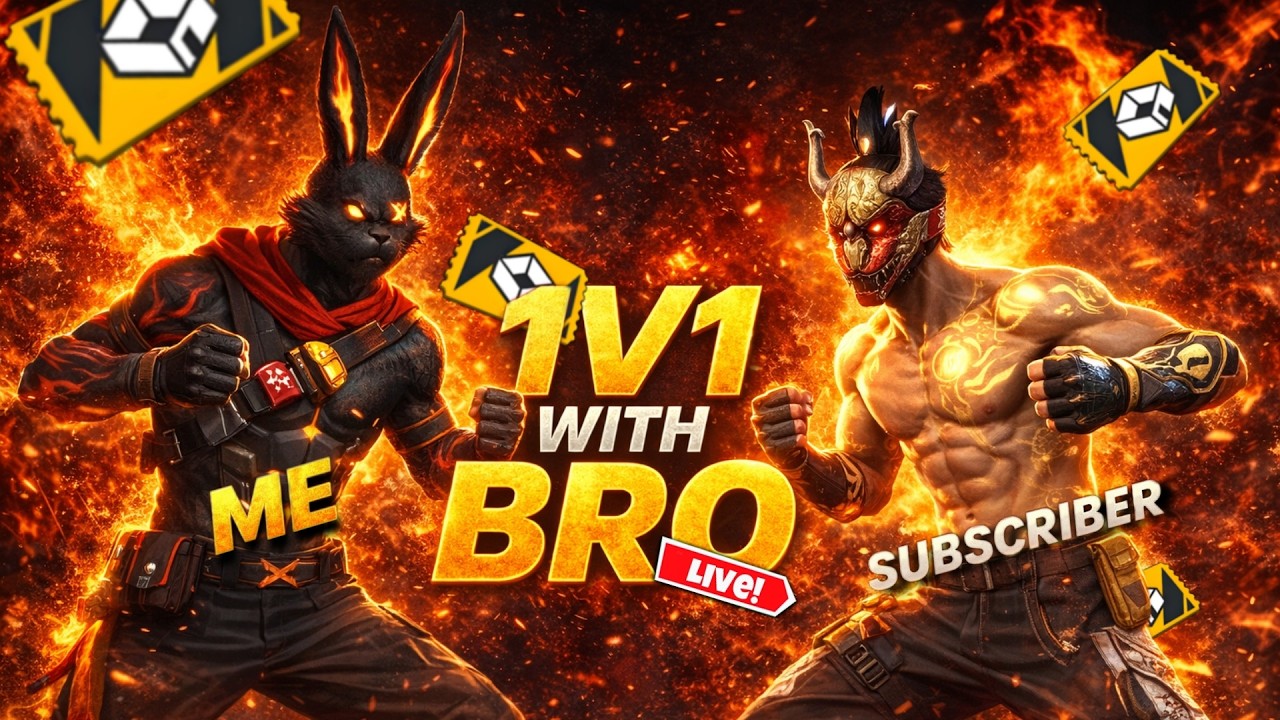 🔴 FREE FIRE LIVE STREAM NOW 🔥1 vs 1 Come & Play With Me 😎