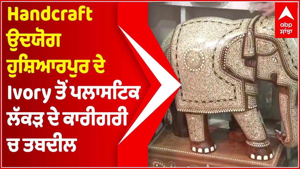 Handicraft industry shifts to Plastic, Wood Artisan Work From Ivory In Hoshiarpur | Abp Sanjha