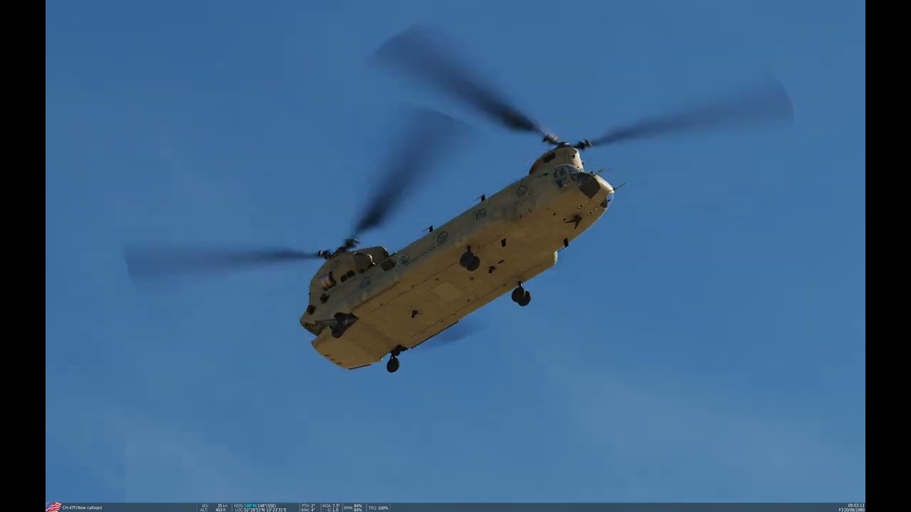 DCS Cold War Map - Chinook look over