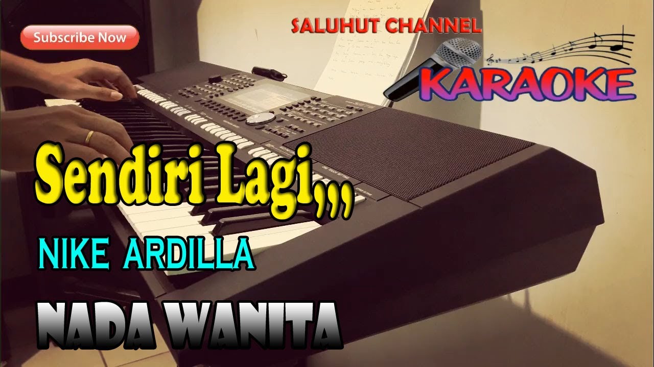 SENDIRI LAGI ll KARAOKE ll BIARLAH AKU MENGALAH KARAOKE LIRIK ll HD