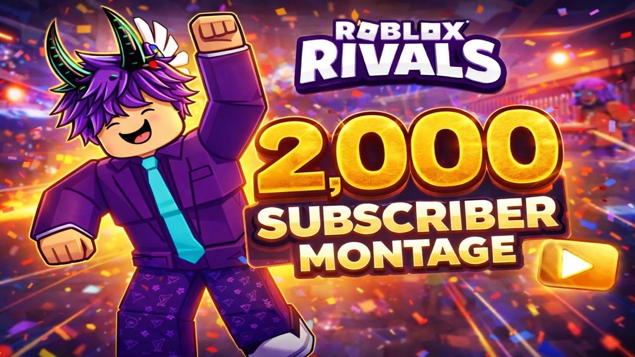 2,000 Subscriber Montage! (Roblox Rivals!) Song: Montagem Bailow (Slowed)  #roblox #rivals #edit