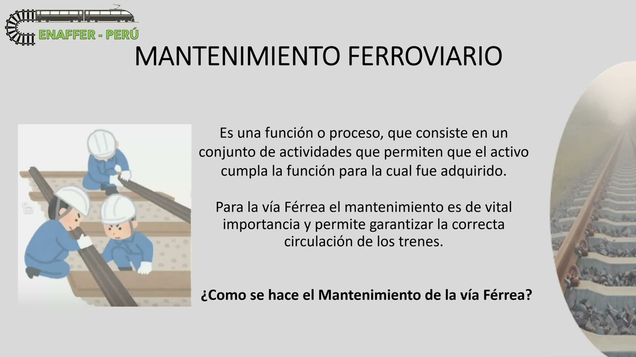 Charla sobre Mantenimiento de Vía Férrea
