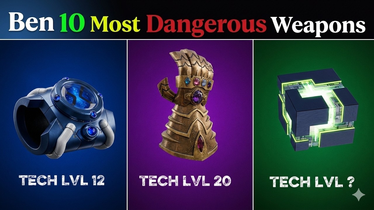 Top 10 Most Dangerous Weapons in Ben 10 🔥 | Ranked From Least to Most Deadly