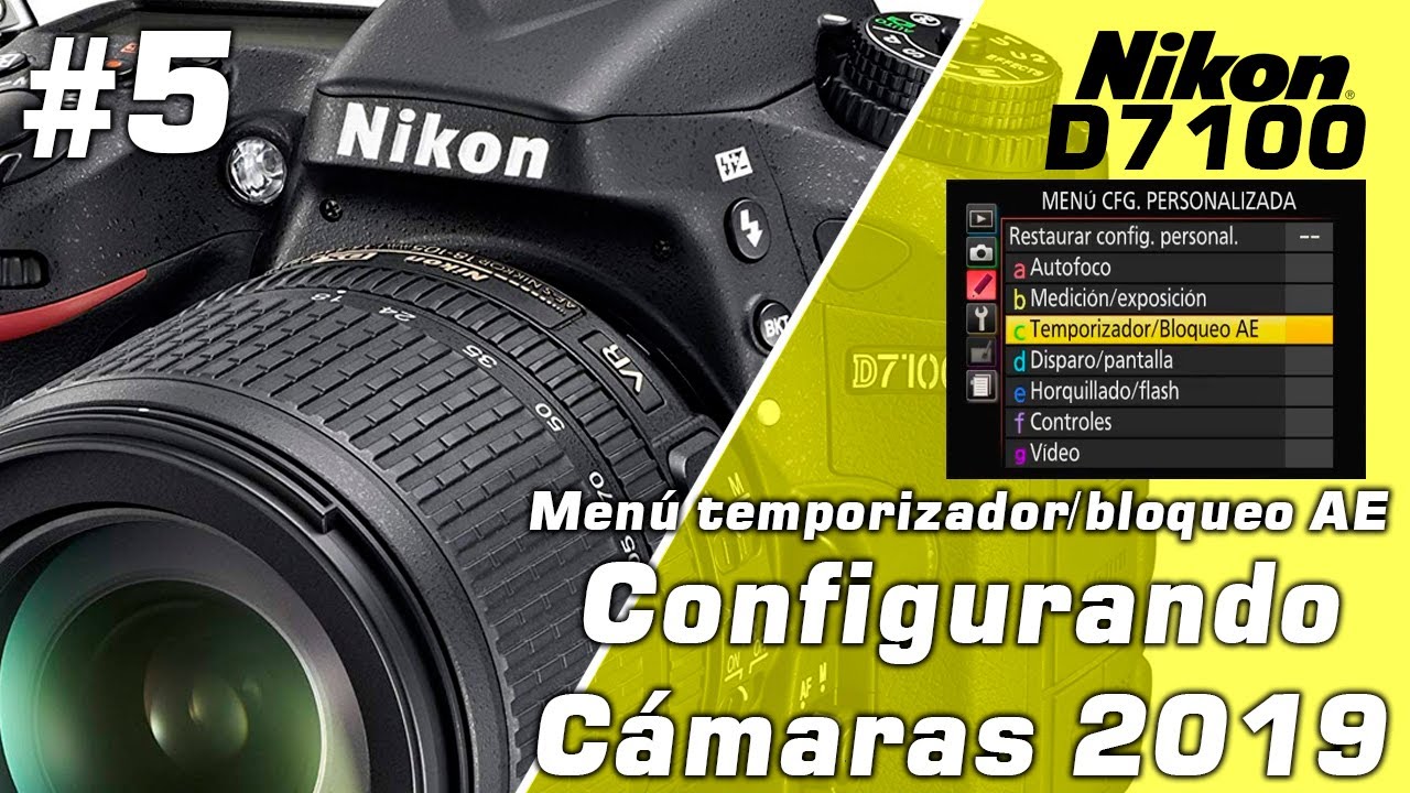 📷 Configurando cámaras | Nikon D7100 | Menú de temporizador/bloqueo AE