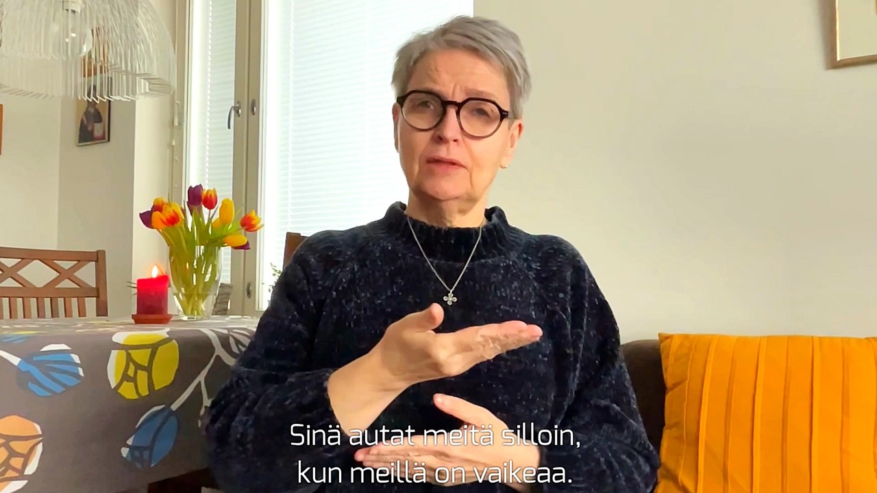 Anna meille voimaa (viittomakieli, tekstitys, puhuttu suomeksi)
