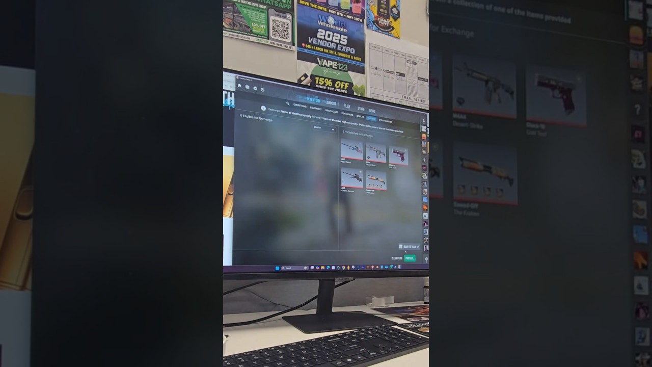 First EVER Knife Trade Up... AT WORK?!  INSANE CS2 Pull 