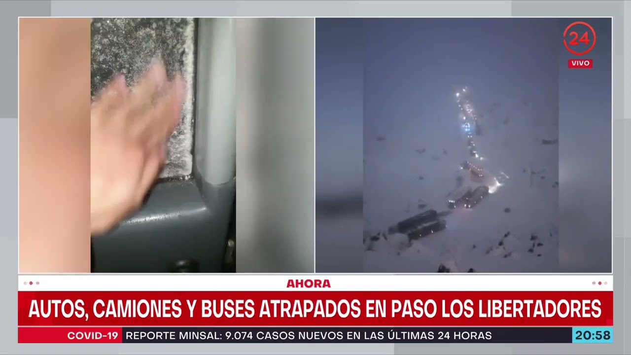 Angustioso relato desde uno de los buses varados en paso Los Libertadores