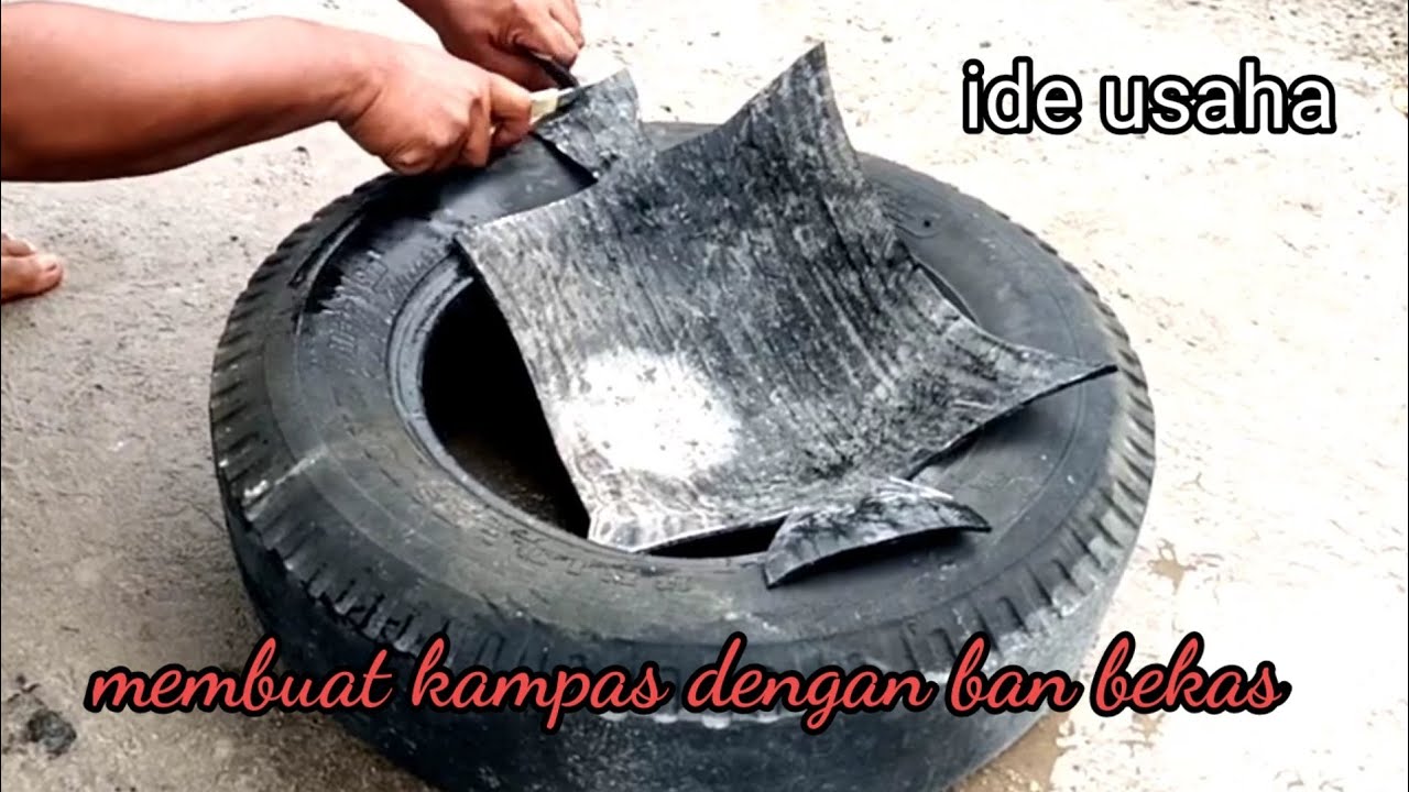 membuat kampas gantung dari ban bekas