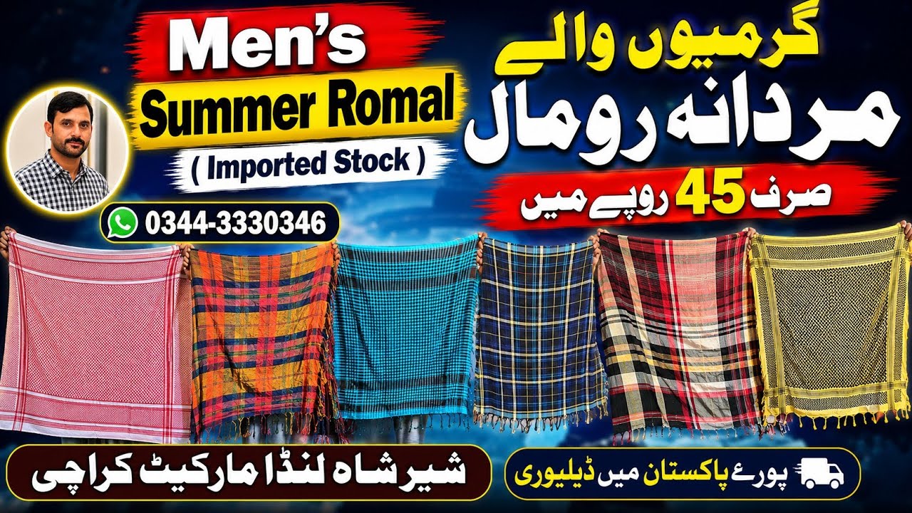 mens summer romal imported stock rs 45 | shershah landa market karachi wholesale