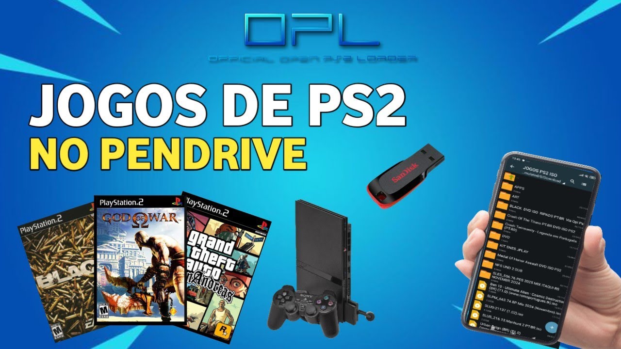 COMO PASSAR JOGOS DE PS2 PARA O PEN DRIVE PELO CELULAR