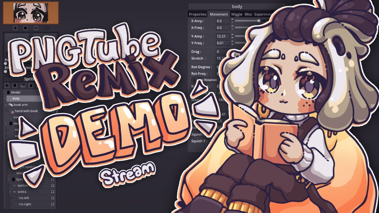 Setting Up a Super Bouncy PNGtuber Model w/ PNGTube Remix! 🎨