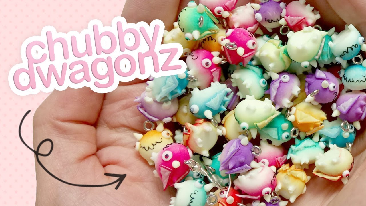 Chubby Dwagonz Inspired by Heathersketcheroos - Polymer Clay Tutorial