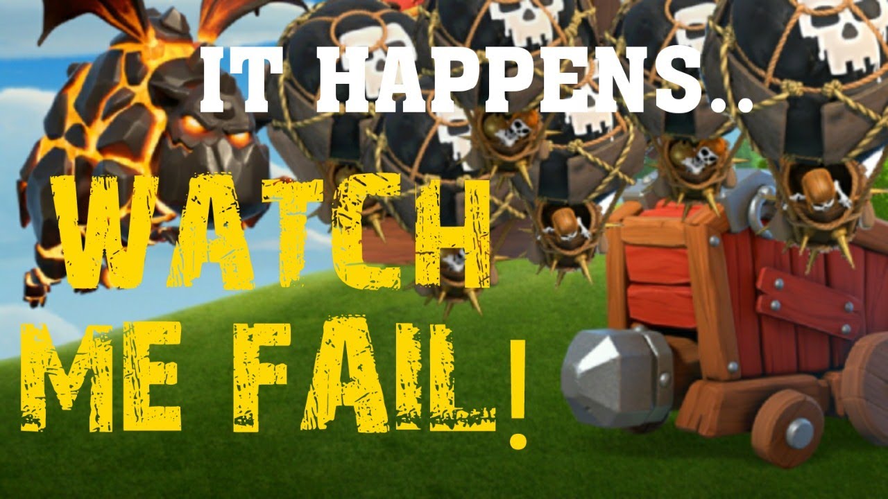 Clash of Clans fail. Th10 lavaloon attack strategy, post th12 update 2018