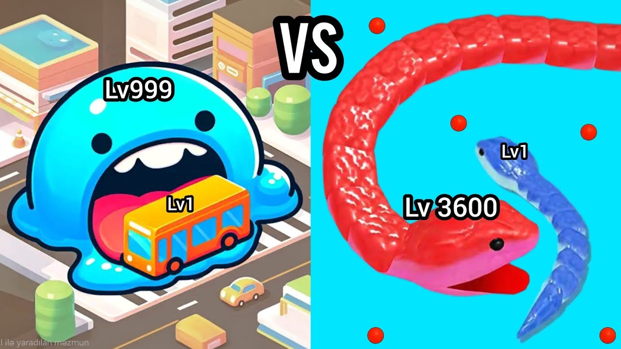 🔥 Super Big Slime: Black Hole 3D VS Snake Clash – Ultimate Arena Battle!