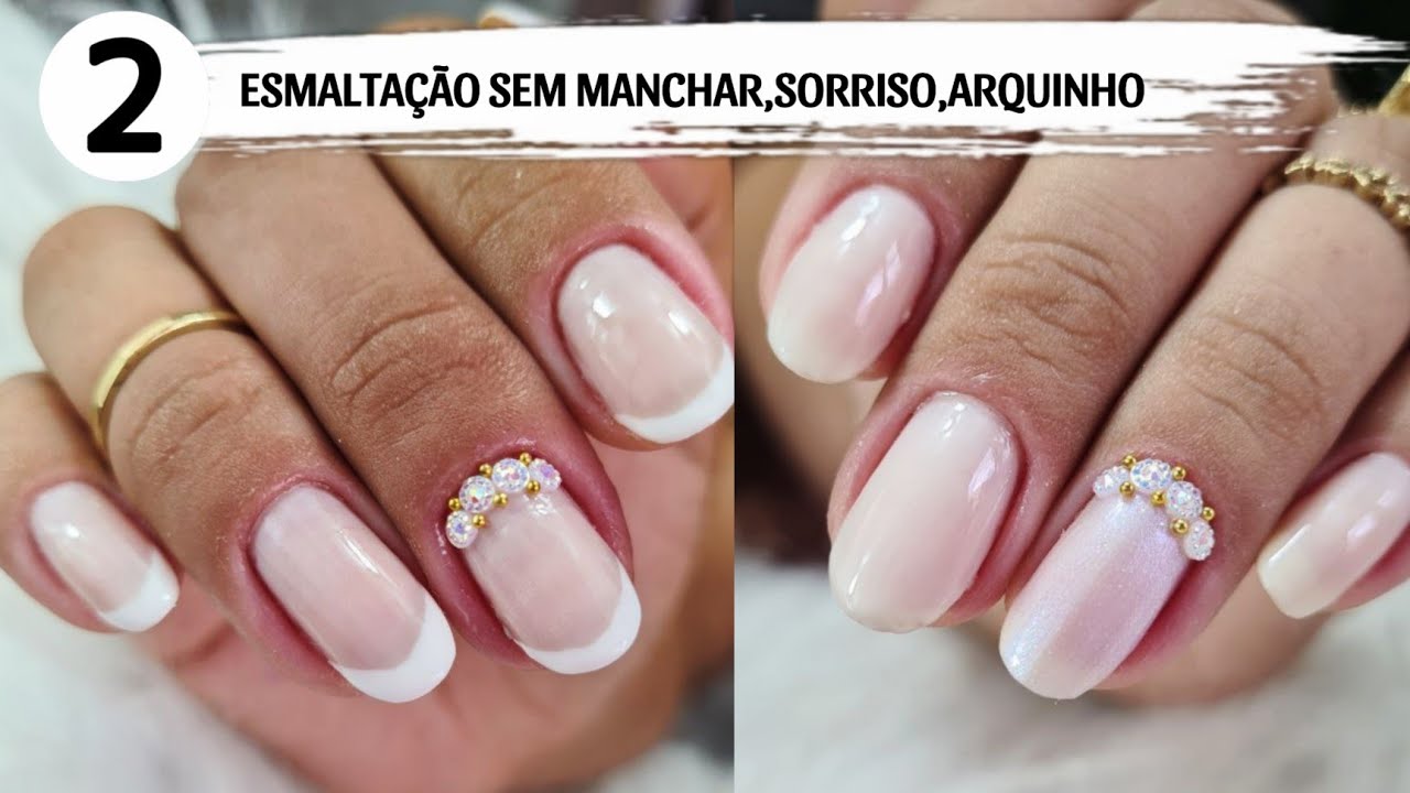ESMALTAÇÃO SEM MANCHAR,SORRISO E ARQUINHO/ MANICURE E PEDICURE/2°AULA: CURSO DE ESMALTAÇÃO TOM CLARO