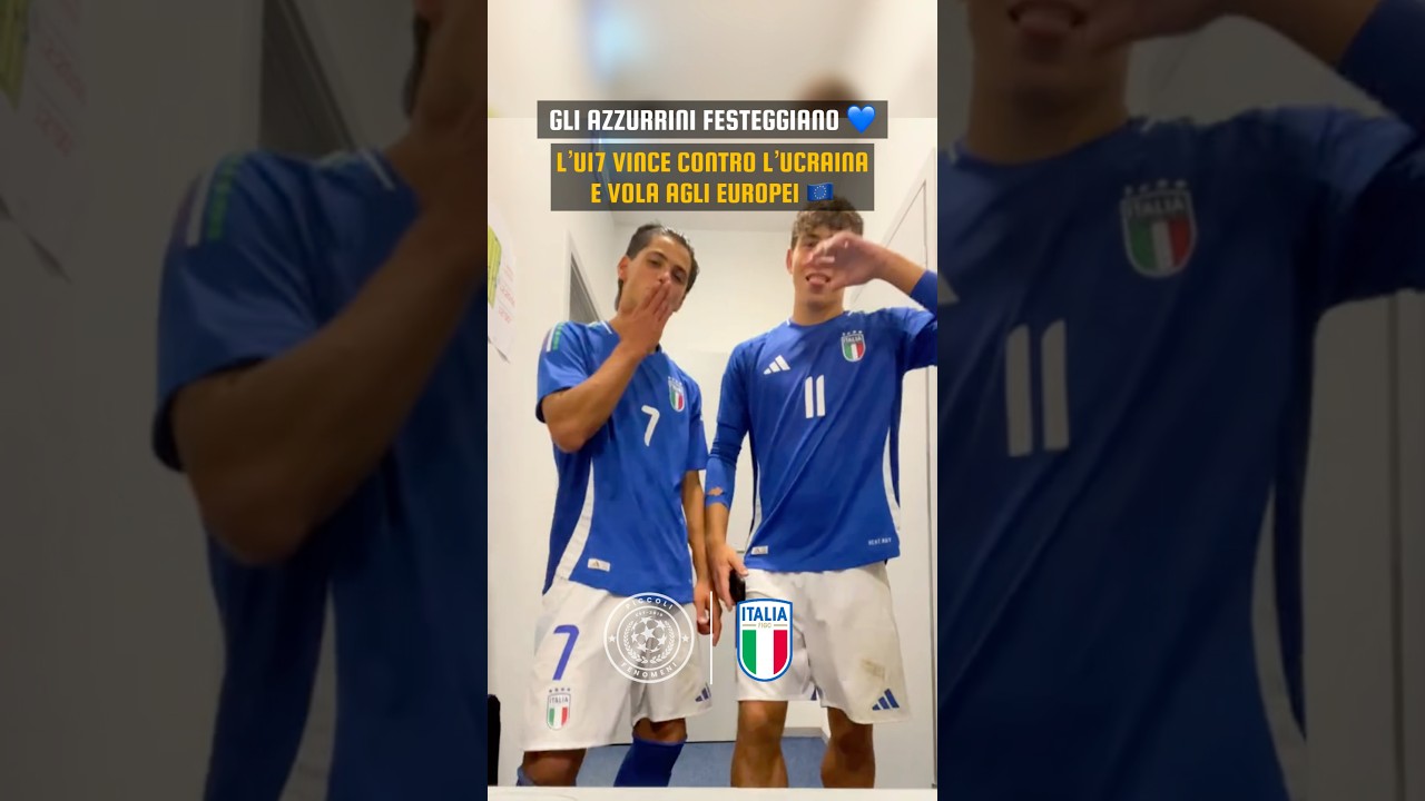 GLI AZZURRI UNDER 17 FESTEGGIANO COS&Igrave; LA QUALIFICAZIONE AGLI EUROPEI🇪🇺 &bull; #PiccoliFenomeni #Azzurri