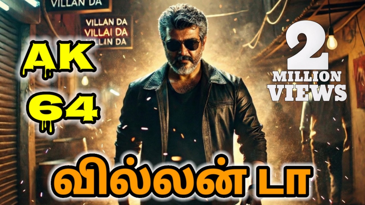 Villain da - AK 64 | Ajith Kumar | Sreeleela | Adhik Ravichandran | Anirudh | #ajithkumarsongs