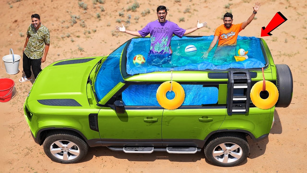 We Made Swimming Pool in Car | गाड़ी में बना दिया चलता फिरता स्विमिंग पूल