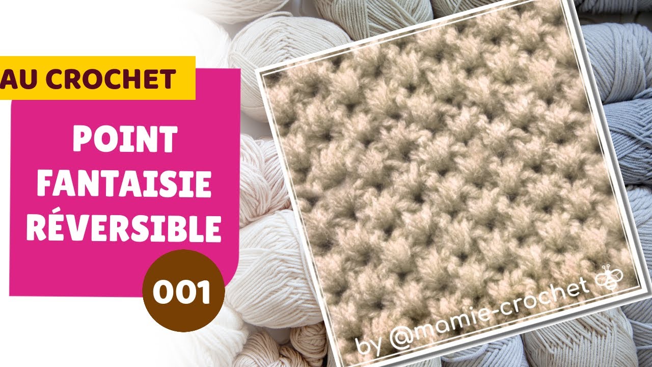 Comment faire UN POINT FORÊT RÉVERSIBLE  au crochet tuto PAS A PAS DÉBUTANTES #mamiecrochet