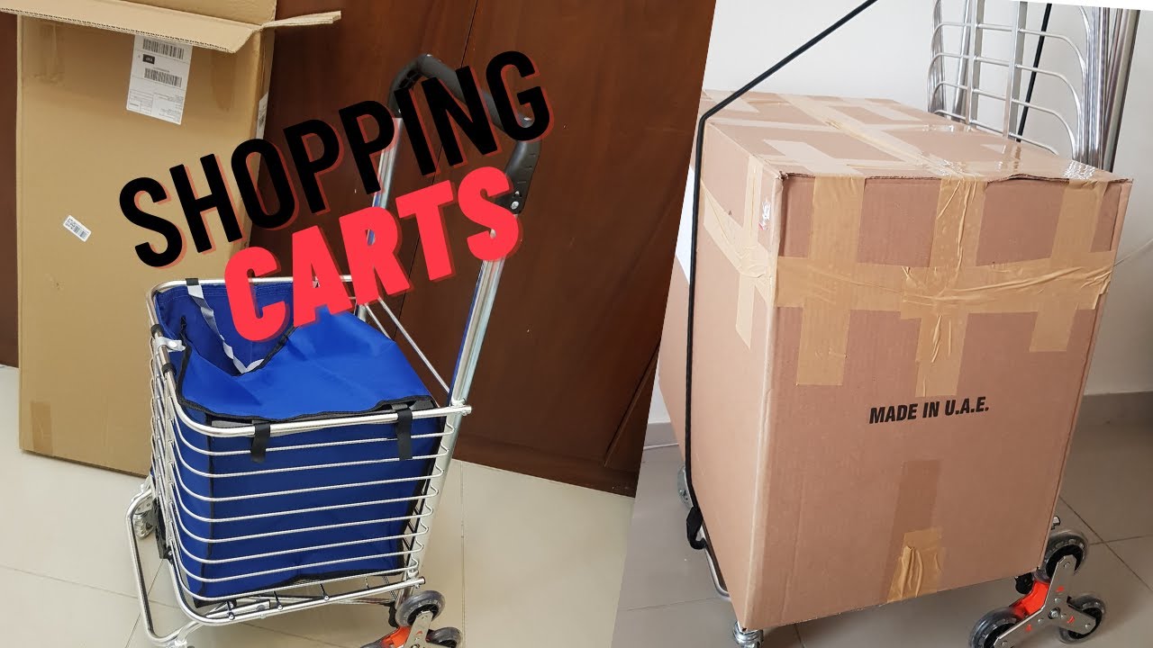 Shopping trolley multipurpose, Stairs climbing, foldable