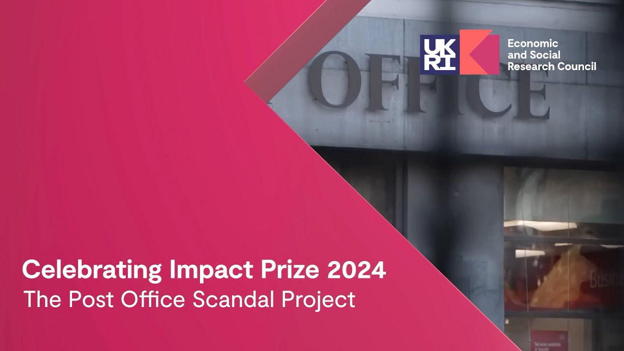 Exposing the driving force of the Post Office Scandal | ESRC Celebrating Impact Prize