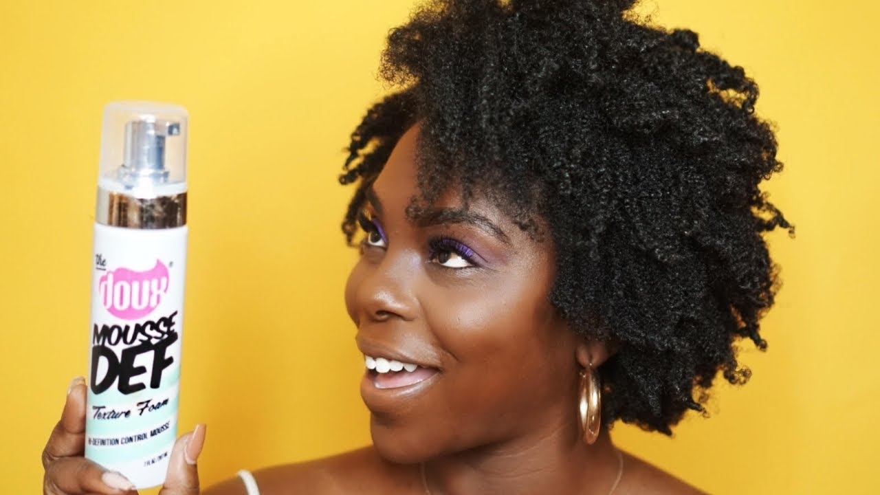 No Gel Wash and Go on 4C Hair | The Doux Mousse Def Texture Foam