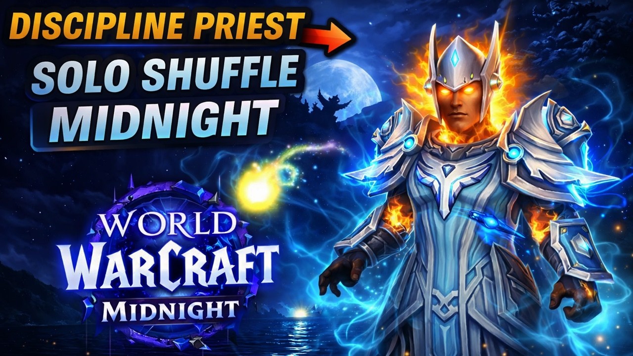 EU Discipline Priest PvP Solo Shuffle Push!!! | Сезон 1 Midnight