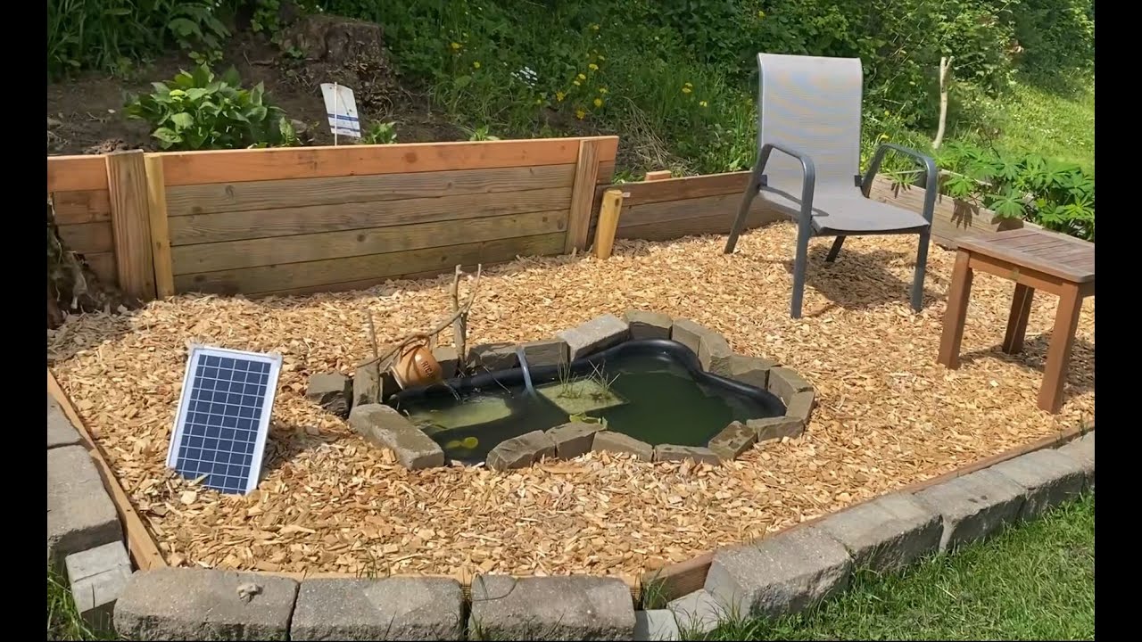 Teich gestalten mit Seerosen, Wasserpumpe, Filter ( Solarpumpe, Brunnen, Wasserfall/ Wasserspiel )