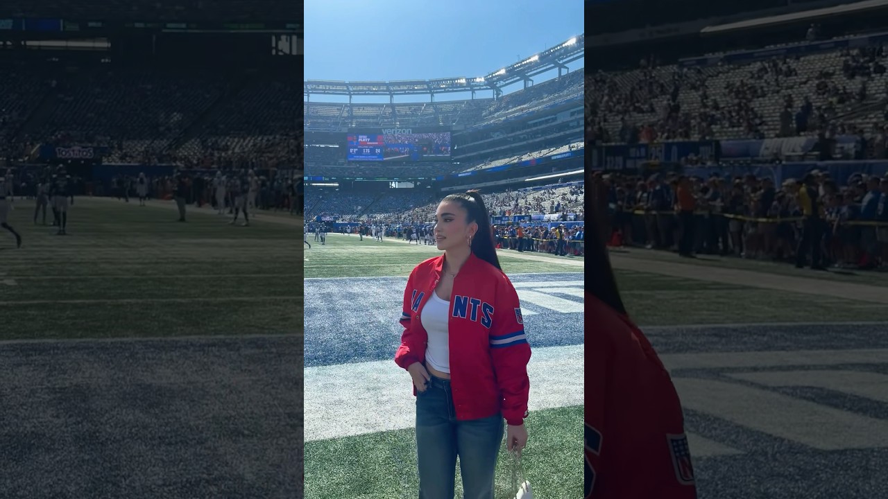 Enisa at the NY Giants game &hearts;️🏈