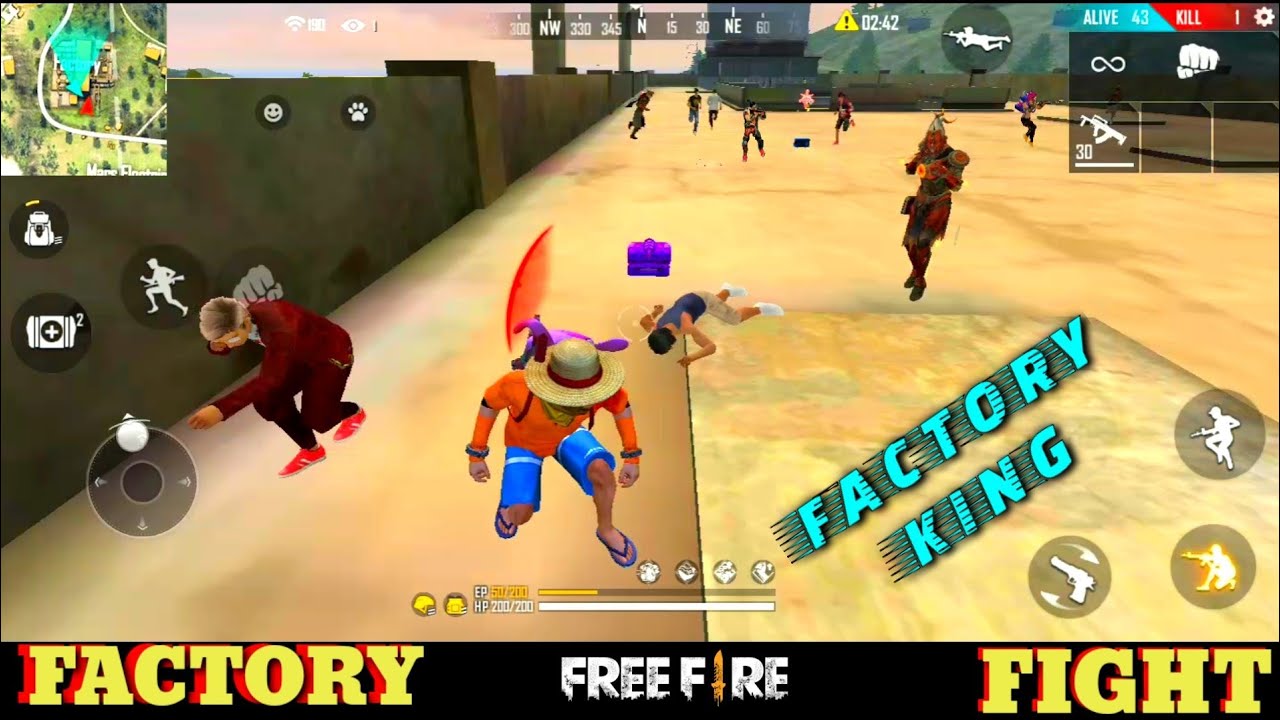 FREE FIRE FACTORY - FIST FIGHT - FACTORY GAMEPLAY - KING OF FACTORY - BOOYAH 33 - GARENA FREE FIRE
