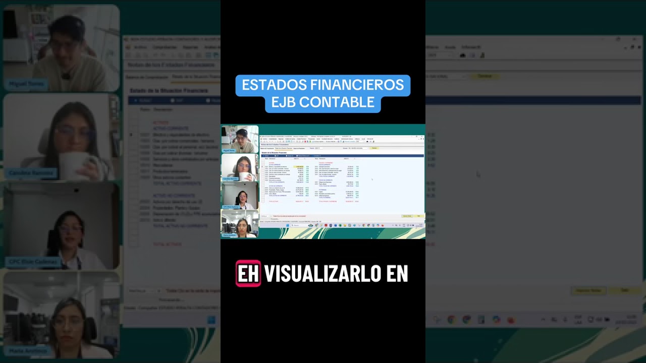 Mira como este software contable arroja los estados financieros de manera perfecta @EJB SOLUTIONS
