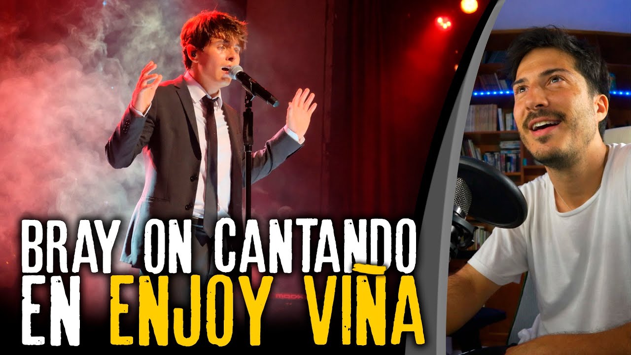 REACCIONO  a lo que fue BRAYON cantando en ENJOYVIÑA ( compilado de videos de fans)