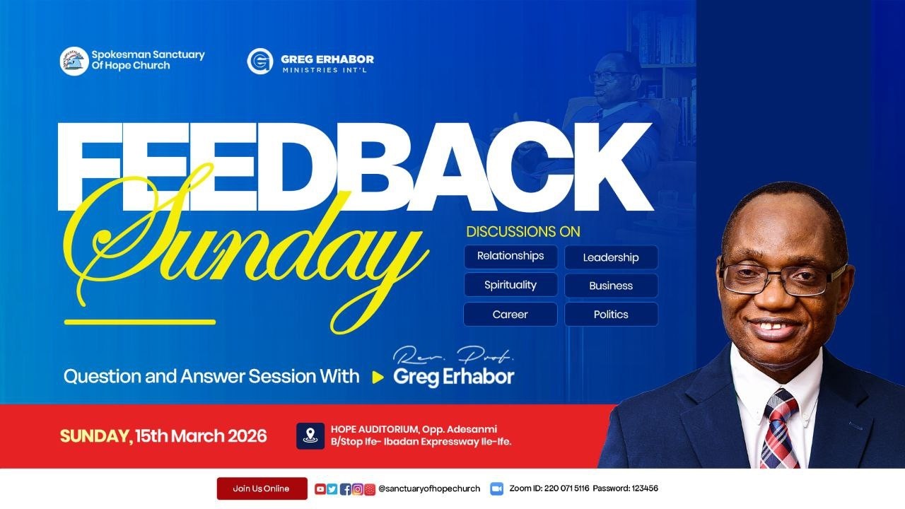 THE ALL-SUFFICIENT CHRIST 3 || FEEDBACK SUNDAY || SECOND SERVICE || 15-03-2026