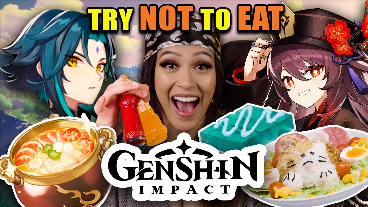 Try Not To Eat - Genshin Impact | People Vs. Food