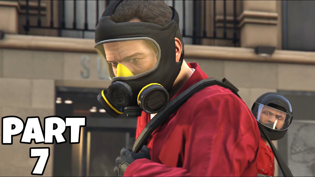 GTA 5 (Grand Theft Auto 5) PS5 Gameplay Walkthrough Part 7 - Jewelry Store Heist