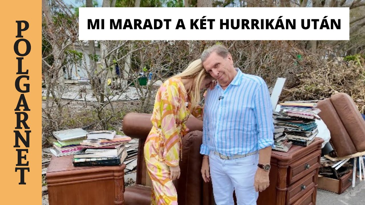 MI MARADT A KÉT HURRIKÁN UTÁN A HÁZUNKBÓL FLORIDÁBAN,  SIESTA KEY-en  / 4K Polgarnet