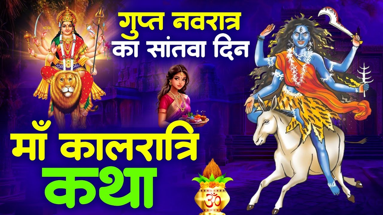 गुप्त नवरात्रि के सांतवे दिन कालरात्रि माता की कथा | Gupt Navratri day -7 Kalratri Mata Katha 2026